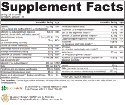 Active Multi and Mineral Complex without Iron 240ct